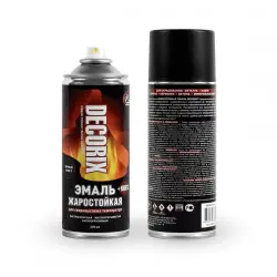 Отзыв о Аэрозольная эмаль жаростойкая DECORIX +1000°С