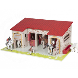 Фигурки Schleich Horse Club - Игровой набор Шляйх Конюшня Загон для лошадей Тори и Принцесса 42437