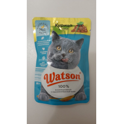 Отзыв о Корм Watson "Курица в соусе" для кошек