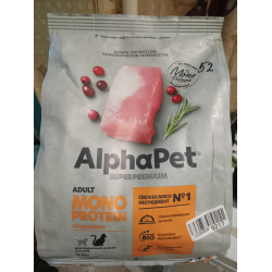 Отзывы о Корм для кошек сухой AlphaPet Superpremium MONOPROTEIN из индейки