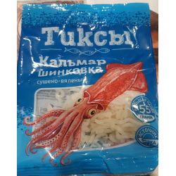 Отзыв о Сушено-вяленый кальмар "Тиксы" шинковка | Вкус нормальный ...
