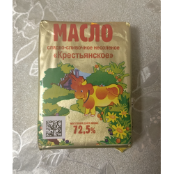 Отзыв о Масло сладко-сливочное несоленое Экопищпром "Крестьянское" 72,5%
