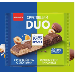 Отзыв о Шоколад Ritter Sport Duo Ореховый крем и Французское пирожное