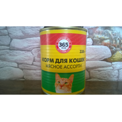 Отзыв о Корм для кошек 365 дней "Мясное ассорти" | кот оценил.
