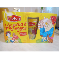 Чай Lipton фруктовая Коллекция 72г + подарок