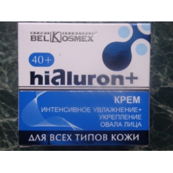 Отзыв о Крем для лица BelKosmex Hialuron+ 40+ Интенсивное увлажнение укрепление овала лица