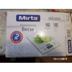 Отзыв о Кухонные весы Mirta SKE205 A