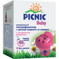 Отзыв о Электрофумигатор и жидкость от комаров с экстрактом ромашки "Picnic Baby"