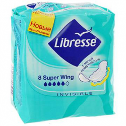 Отзыв о Гигиенические прокладки Libresse Invisible Super Wing с мягкой поверхностью