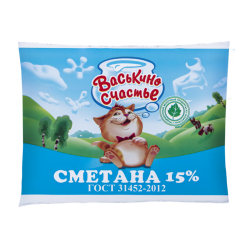 Отзывы о Сметана ЗКМ "Васькино счастье" 15%
