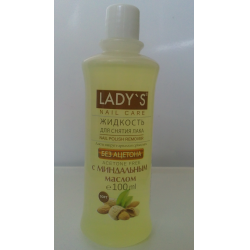 Отзыв о Жидкость для снятия лака Lady's Nail Care с миндальным маслом