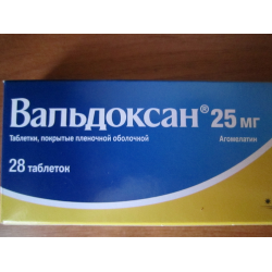 Вальдоксан таблетки 25 мг 28 шт. в Мурино