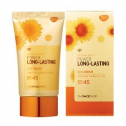 Отзыв о Стойкий солнцезащитный крем The Face Shop "Natural Sun Eco" SPF50PA+++