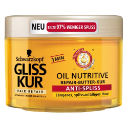 Отзыв о Маска для волос Schwarzkopf Gliss Kur Oil Nutritive "Восстанавливающая"