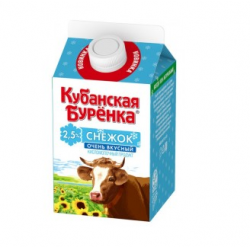 Отзыв о Кисломолочный продукт Кубанская Буренка "Снежок" 2,5%