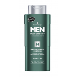 Отзыв о Шампунь Schwarzkopf Men Deep effect 3 "Контроль жирности с ментолом"