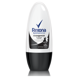 Отзыв о Антиперспирант шариковый Rexona motion sense невидимая на черном и белом