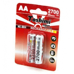 Отзыв о Аккумуляторные батареи Toshimi AA 2700 mAh