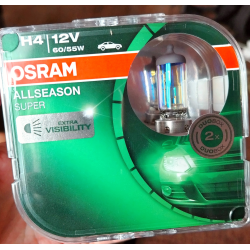 Отзывы о Автолампа OSRAM H4 12V +30% Allseason