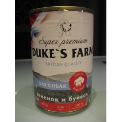 Отзыв о Корм для собак консервированный Duke's Farm