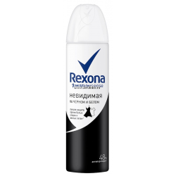 Отзыв о Антиперспирант-спрей Rexona Motion Sense Невидимая на черном и белом