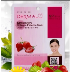 Отзыв о Тканевая маска для лица Dermal Strawberry Collagen Essence Mask