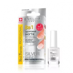 Отзыв о Лак для ногтей Eveline Cosmetics 8в1 Здоровые ногти Silver Shine Nail