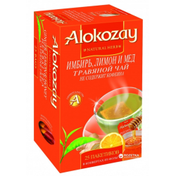 Отзыв о Чай травяной Alokozay "Имбирь, лимон и мед"