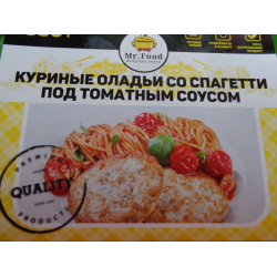 Куриные оладьи с грибным соусом