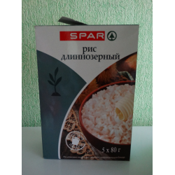 Спар рис. Рис длиннозерный в пакетиках. Рис Spar. Рис коричневый в пакетиках. Рис длиннозерный в коробке.