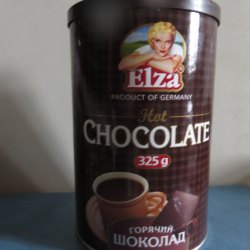 Горячий шоколад elza. Горячий шоколад Elza 325г. Горячий шоколад Elza растворимый порошкообразный напиток 325 г. Elza напитки.