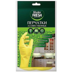 Хоз мастер. Перчатки хозяйственные (латексные с хлопком), 1 пара (размер l/xl), master fresh. master fresh перчатки хозяйст 1пара l/xl(100ш/у)резин экон. master fresh перчатки хозяйственные 1пара резиновые/средний размер (s/m).