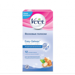 Отзыв о Восковые полоски Veet Easy-Gelwax для чувствительной кожи