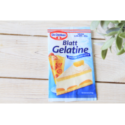 Отзыв о Желатин листовой Dr.Oetker Blatt Gelatine