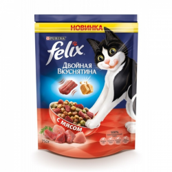 Отзыв о Сухой корм для кошек Felix "Двойная вкуснятина"