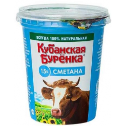 Отзывы о Сметана "Кубанская буренка" 15%