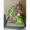 Фото Фонтан настольный Green apple с подсветкой лягушки